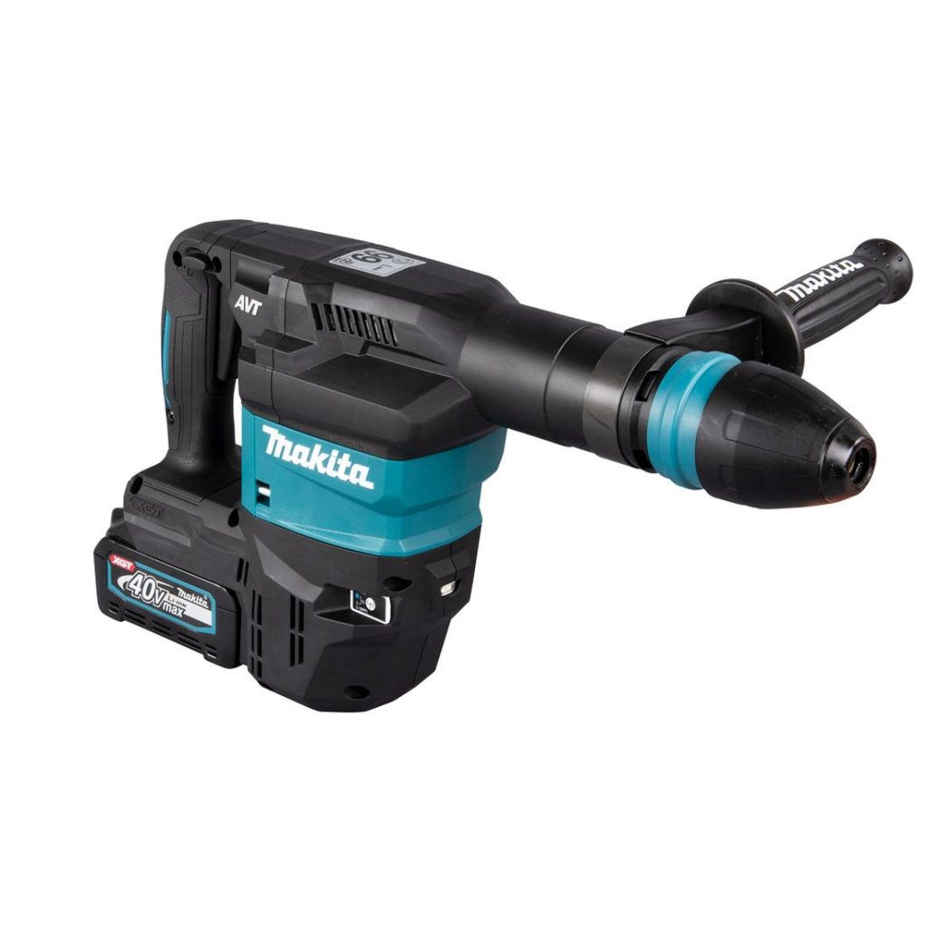 MAKITA Piikkausvasara XGT. Kuvassa Piikkausvasara XGT vasemmalta etuyläviistosta.