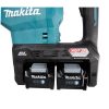 MAKITA Piikkausvasara XGT. Lähikuvassa kaksi akkua kinnitettynä Piikkausvasara XGT:hen.