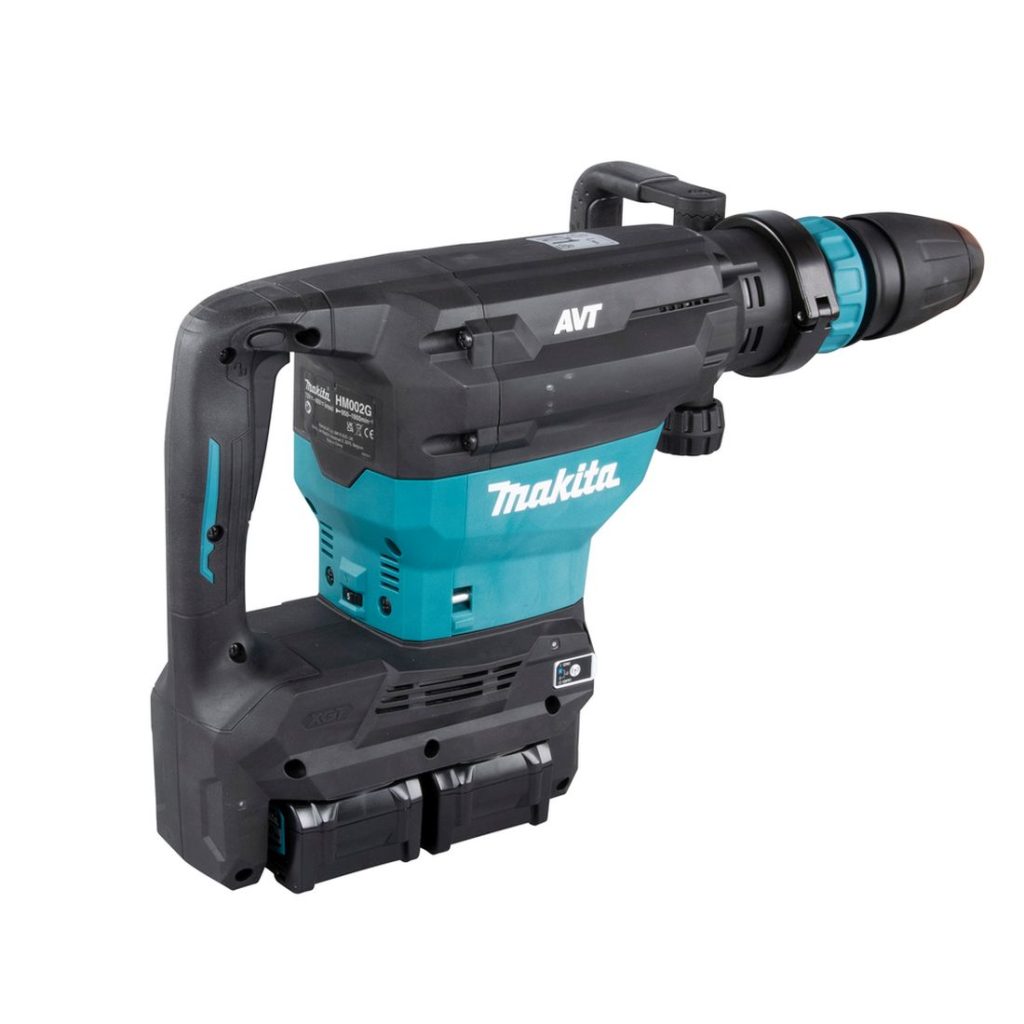 MAKITA Piikkausvasara XGT. Kuvassa Piikkausvasara XGT oikealta takayläviistosta.