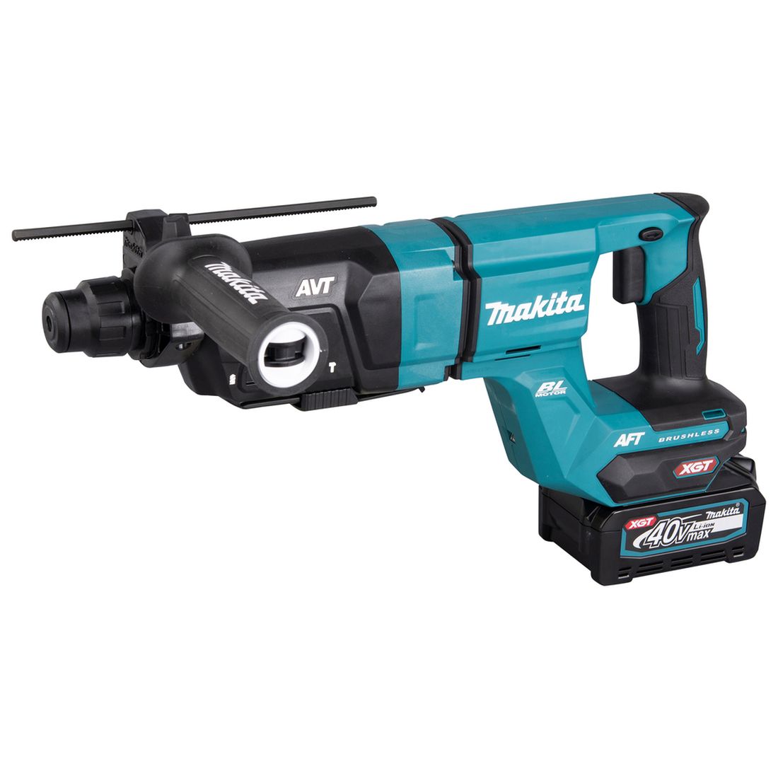 MAKITA Poravasara XGT. Kuvassa Poravasara XGT oikealta etuyläviistosta.