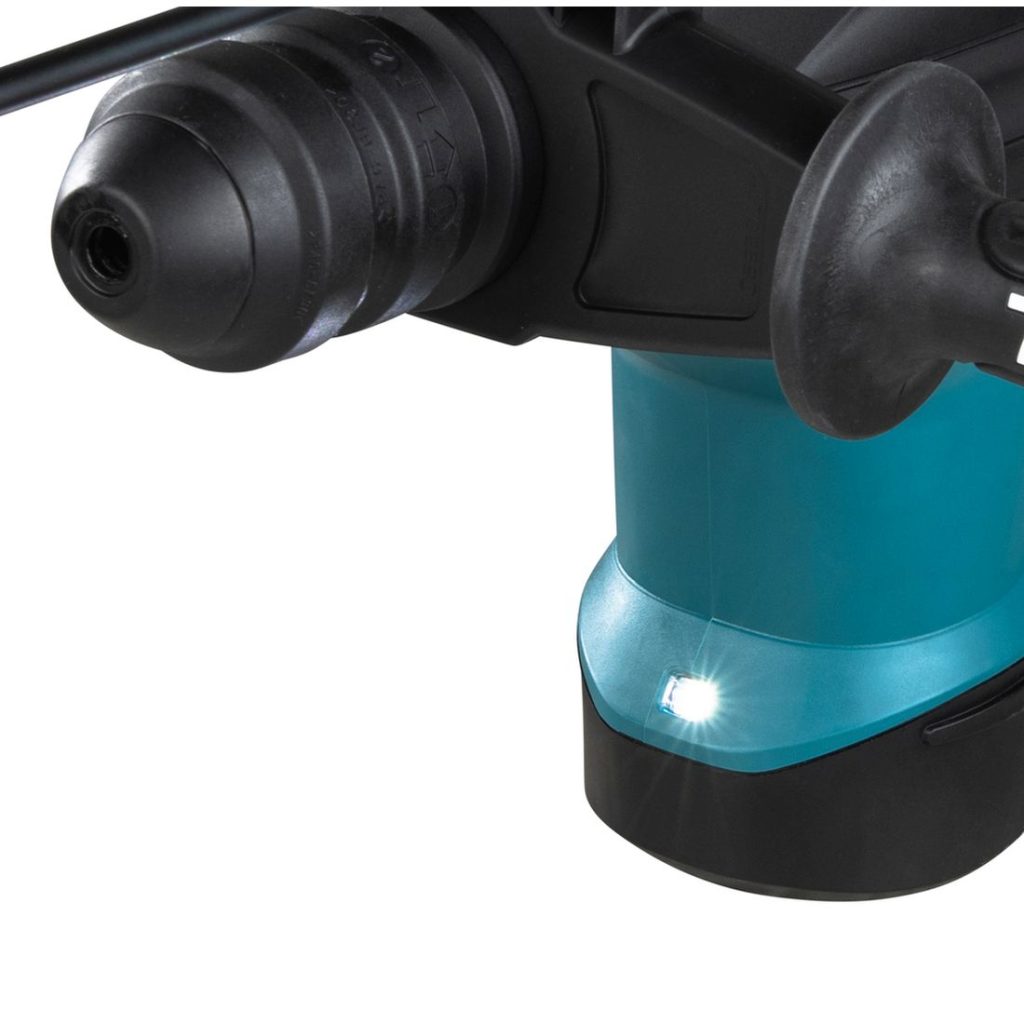 MAKITA Poravasara. Lähikuvassa Poravasaran LED-valo.