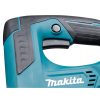 MAKITA Pistosaha CXT. Lähikuvassa pistosaha CXT:n liipaisin.