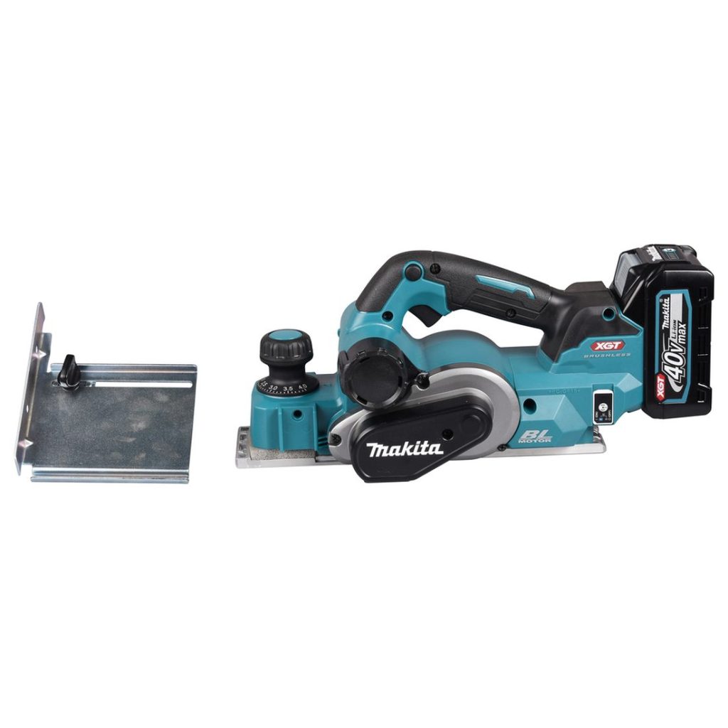 MAKITA Höylä XGT. Kuvassa Höylä XGT ja reunaohjain.