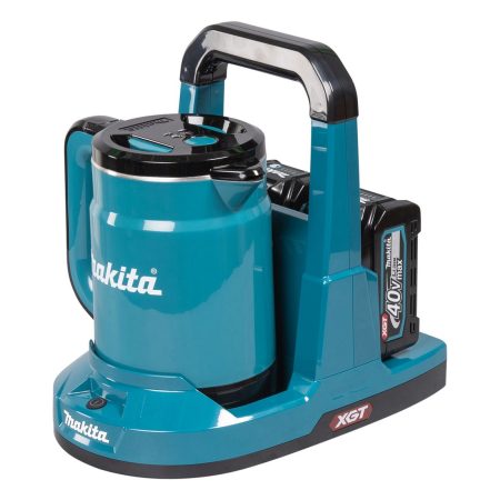 MAKITA Vedenkeitin XGT. Kuvassa Vedenkeitin XGT oikealta etuyläviistosta.