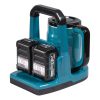 MAKITA Vedenkeitin XGT. Kuvassa Vedenkeitin XGT oikealta takayläviistosta.