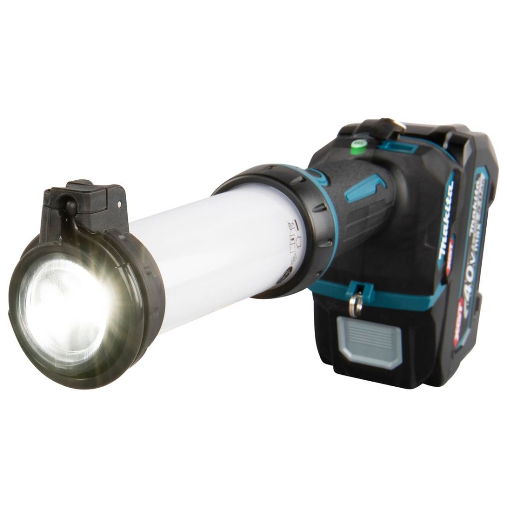 MAKITA LED-valaisin XGT. Kuvassa LED-valaisin XGT ylhäältäpäin.