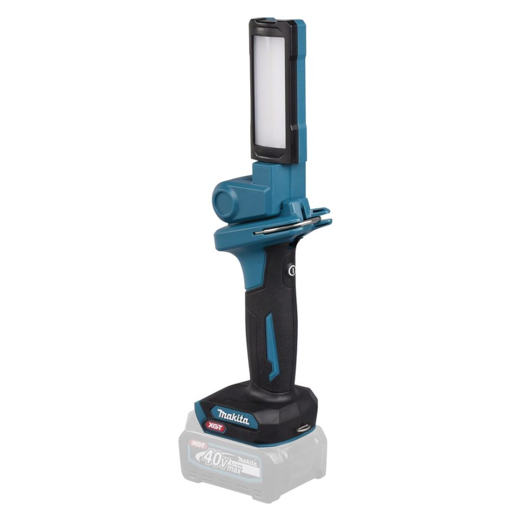 MAKITA LED-valaisin XGT. Kuvassa LED-valaisin XGT vasemmalta takayläviistosta.