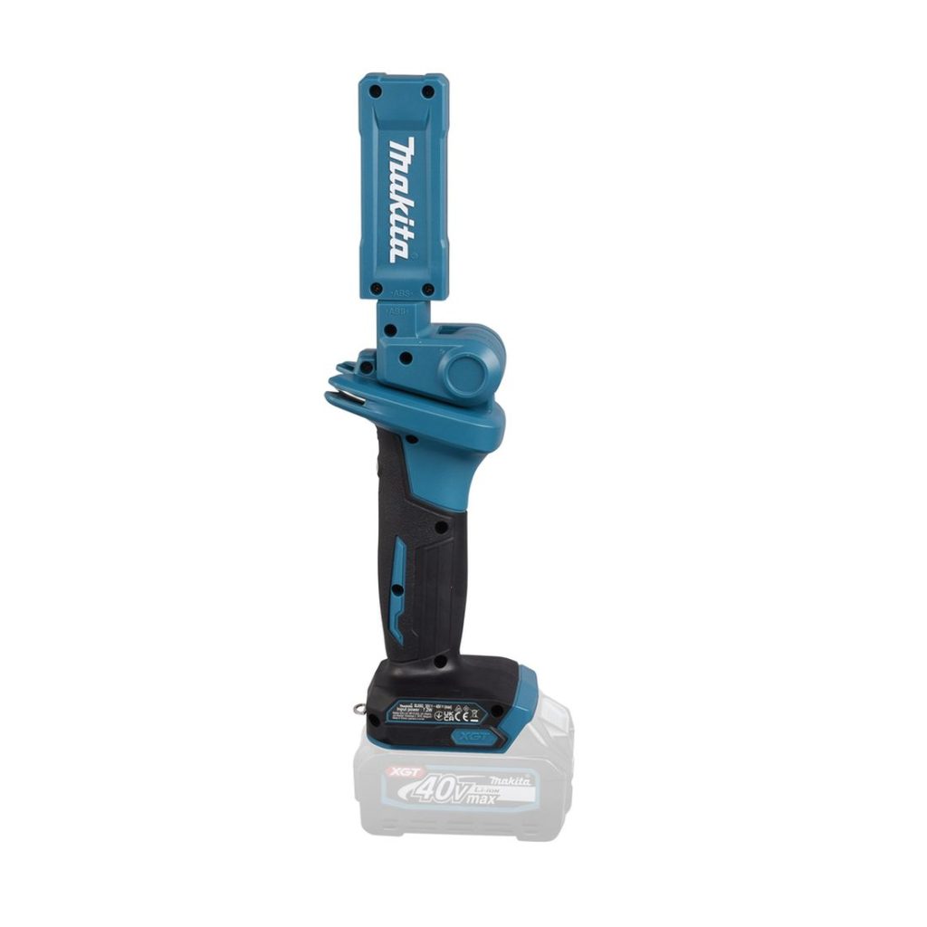 MAKITA LED-valaisin XGT. Kuvassa LED-valaisin XGT oikealta sivustapäin.