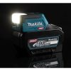 MAKITA LED-valaisin XGT. Kuvassa LED-valaisin XGT pimeässä oikealta etuviistosta valaisin päällä.