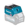 MAKITA LED-valaisin XGT. Kuvassa LED-valaisin XGT vasemmalta takayläviistosta.