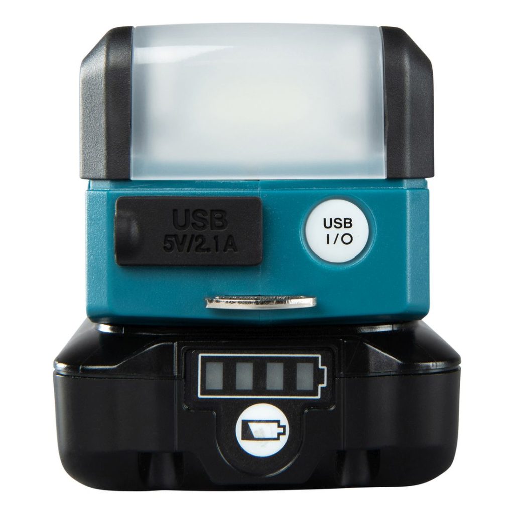 MAKITA LED-valaisin CXT. Kuvassa LED-valaisin CXT edestäpäin.