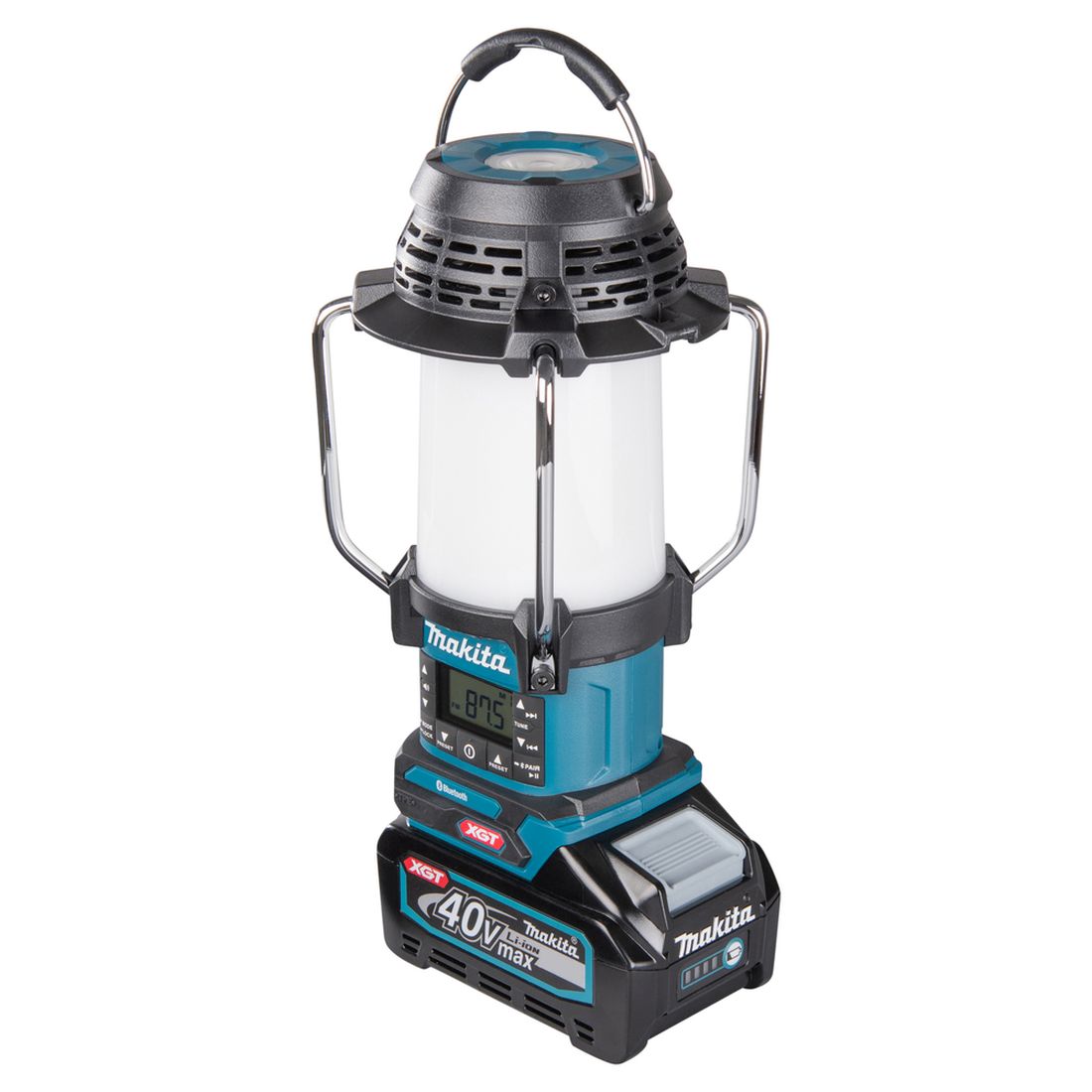 MAKITA Lyhty / Radio / Kaiutin XGT. Kuvassa Lyhty / Radio / Kaiutin XGT vasemmalta etuyläviistosta.