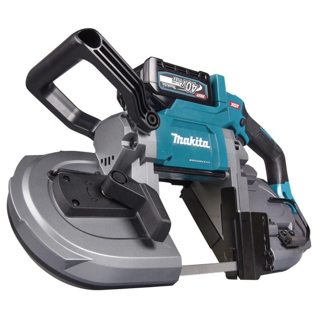 MAKITA Vannesaha XGT. Kuvassa Vannesaha XGT vasemmalta etuviistosta.