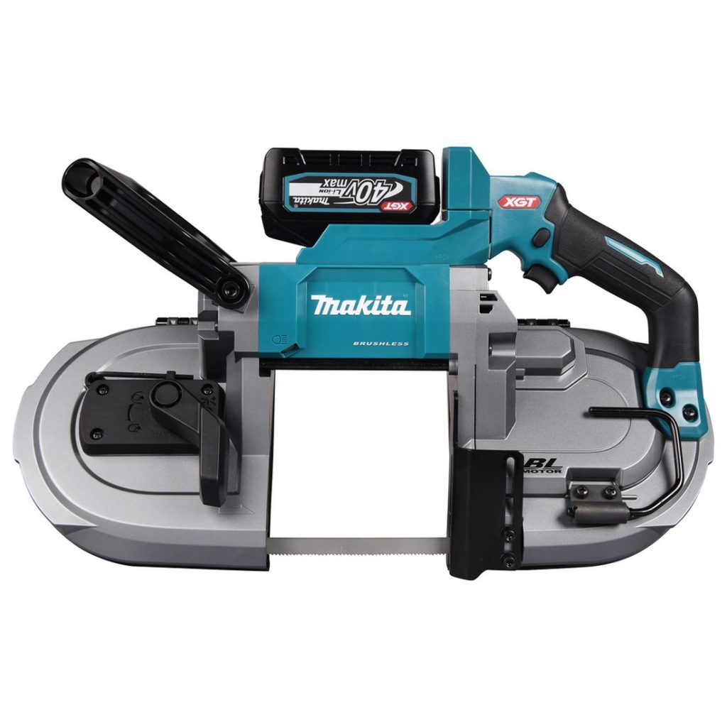 MAKITA Vannesaha XGT. Kuvassa Vannesaha XGT edestäpäin yläviistosta.