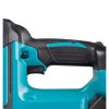 MAKITA Pinninaulain CXT. Lähikuvassa Pinninaulain CXT:n kumipintainen kädensija vasemmalta sivustapäin.