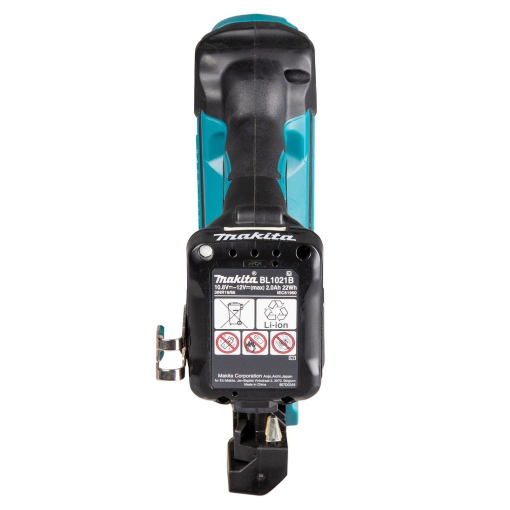 MAKITA Pinninaulain CXT. Kuvassa Pinninaulain CXT takaapäin.