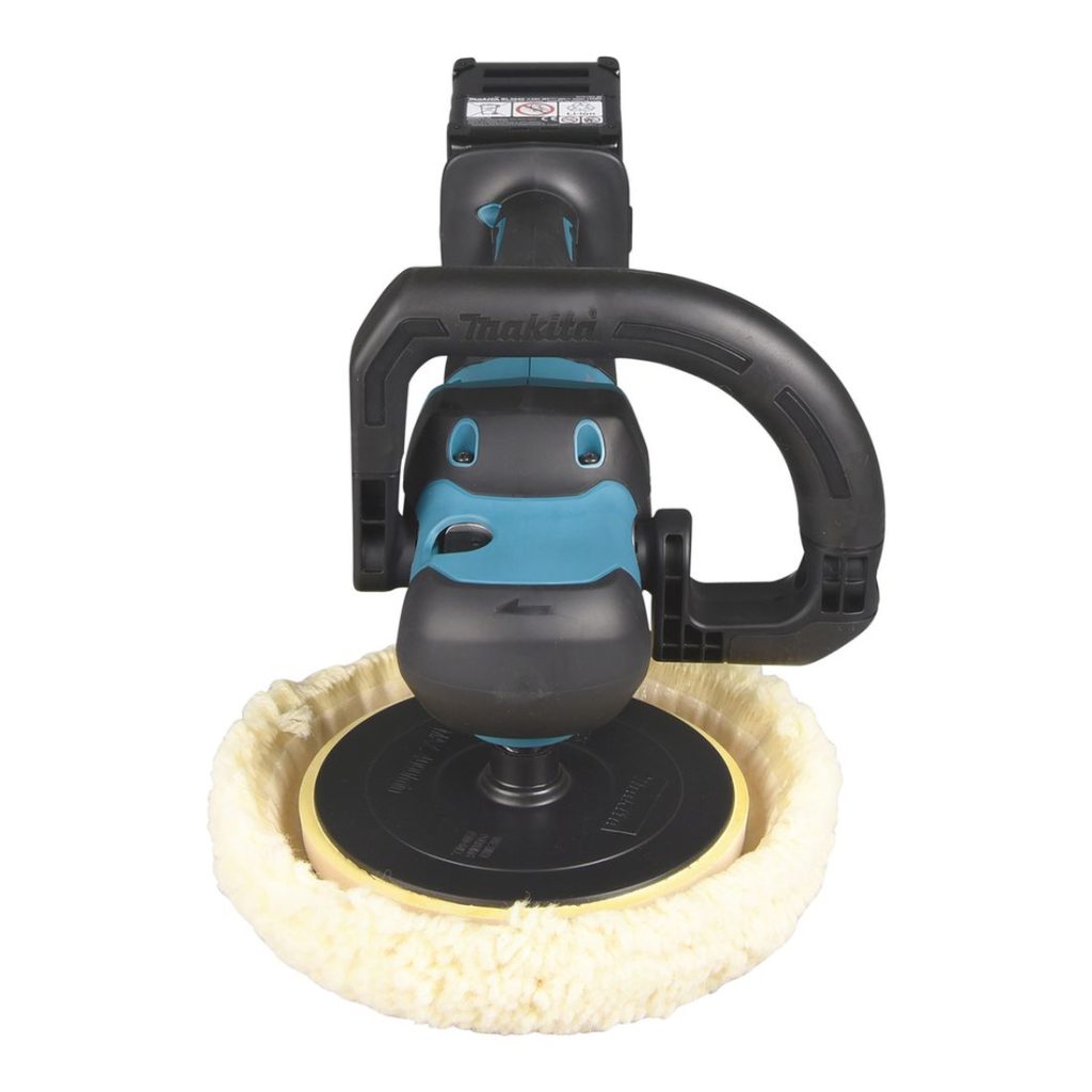 MAKITA Kiillotuskone XGT. Kuvassa Kiillotuskone XGT edestäpäin.