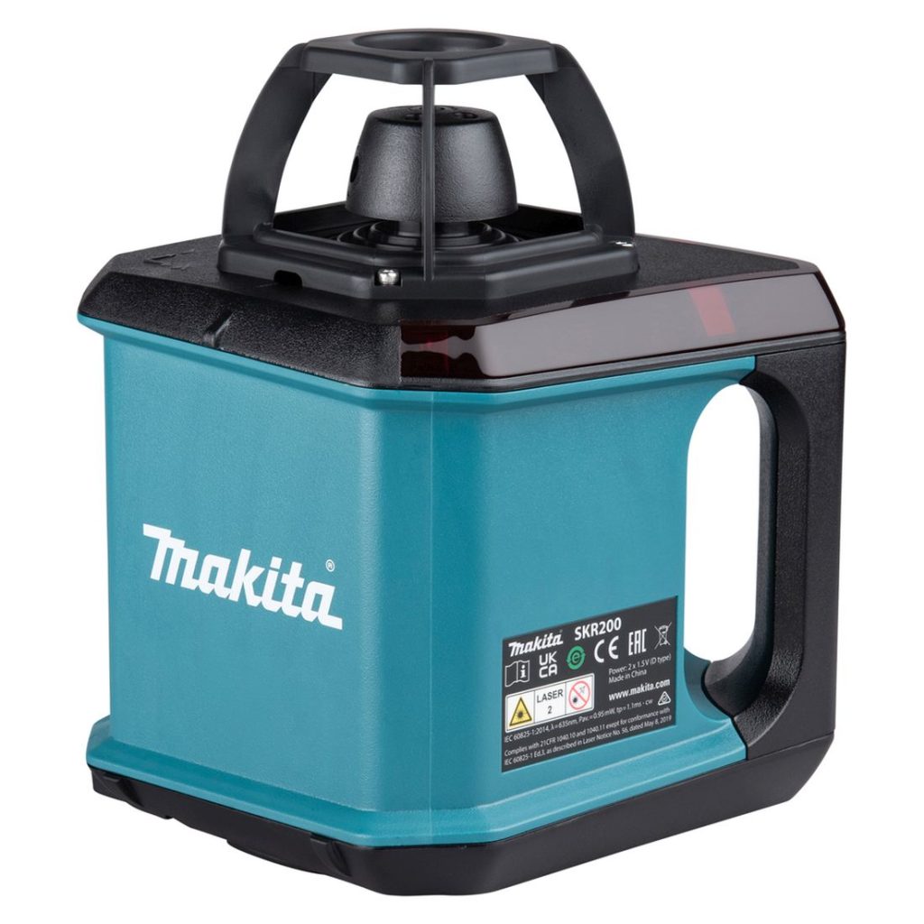 MAKITA Pyörivä laser. Kuvassa Pyörivä laser oikealta etuyläviistosta.