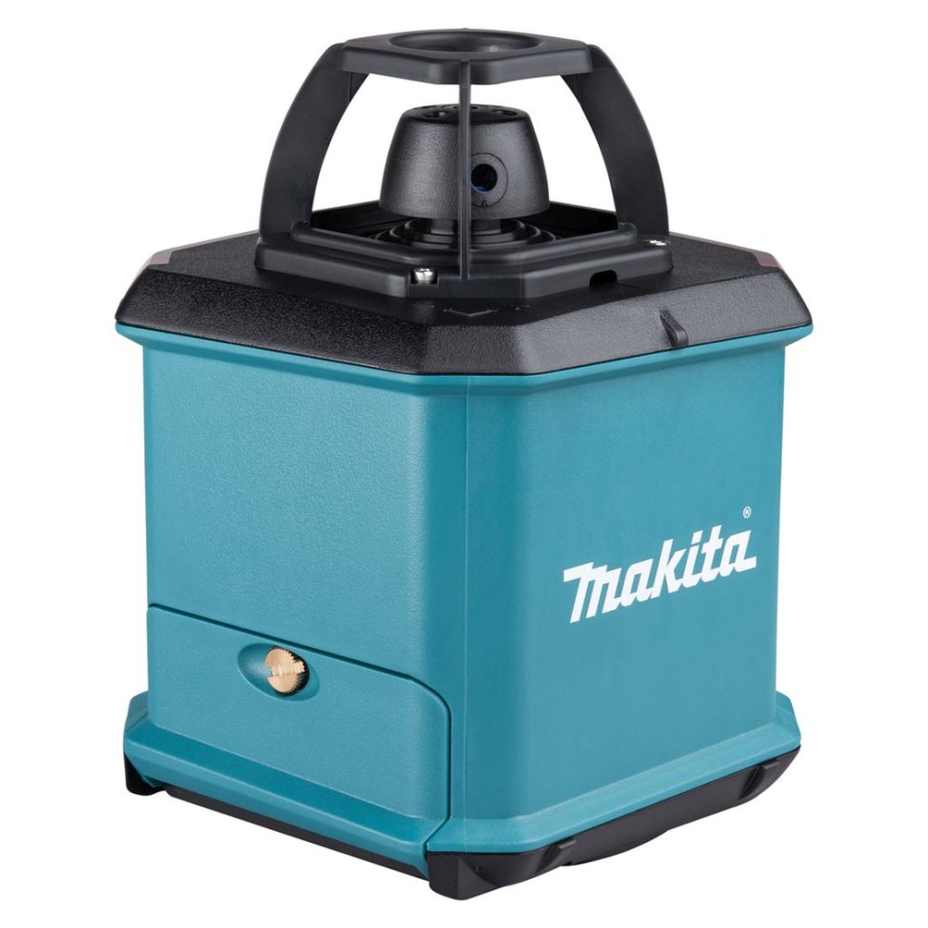 MAKITA Pyörivä laser. Kuvassa Pyörivä laser oikealta takayläviistosta.