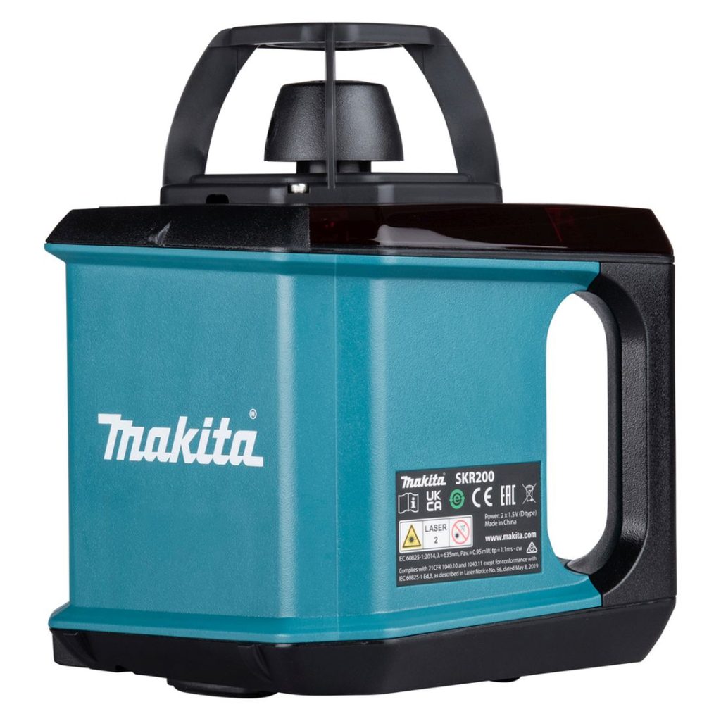 MAKITA Pyörivä laser. Kuvassa Pyörivä laser vasemmalta sivustapäin.