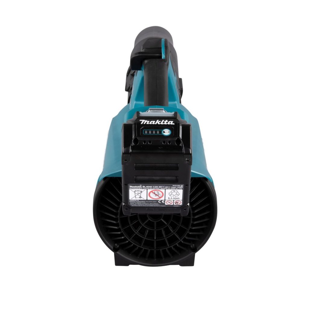 MAKITA Puhallin XGT. Kuvassa Puhallin XGT takaapäin.