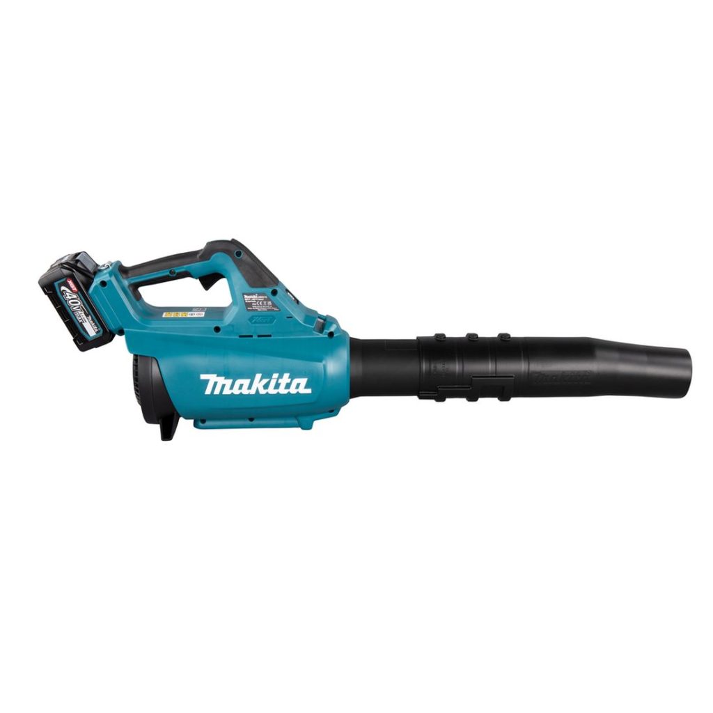 MAKITA Puhallin XGT. Kuvassa Puhallin XGT oikealta sivustapäin.