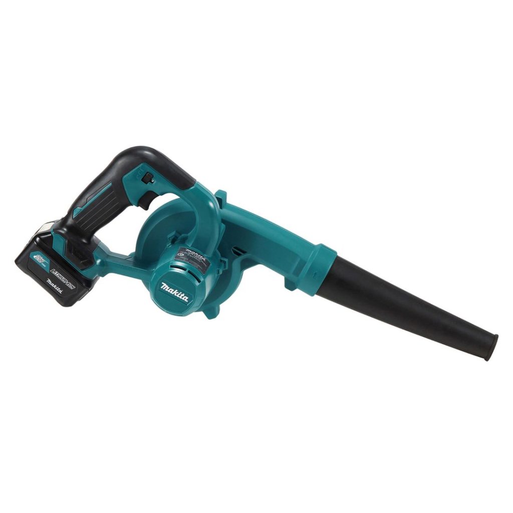 MAKITA Puhallin CXT. Kuvassa Puhallin CXT oikealta sivustapäin.