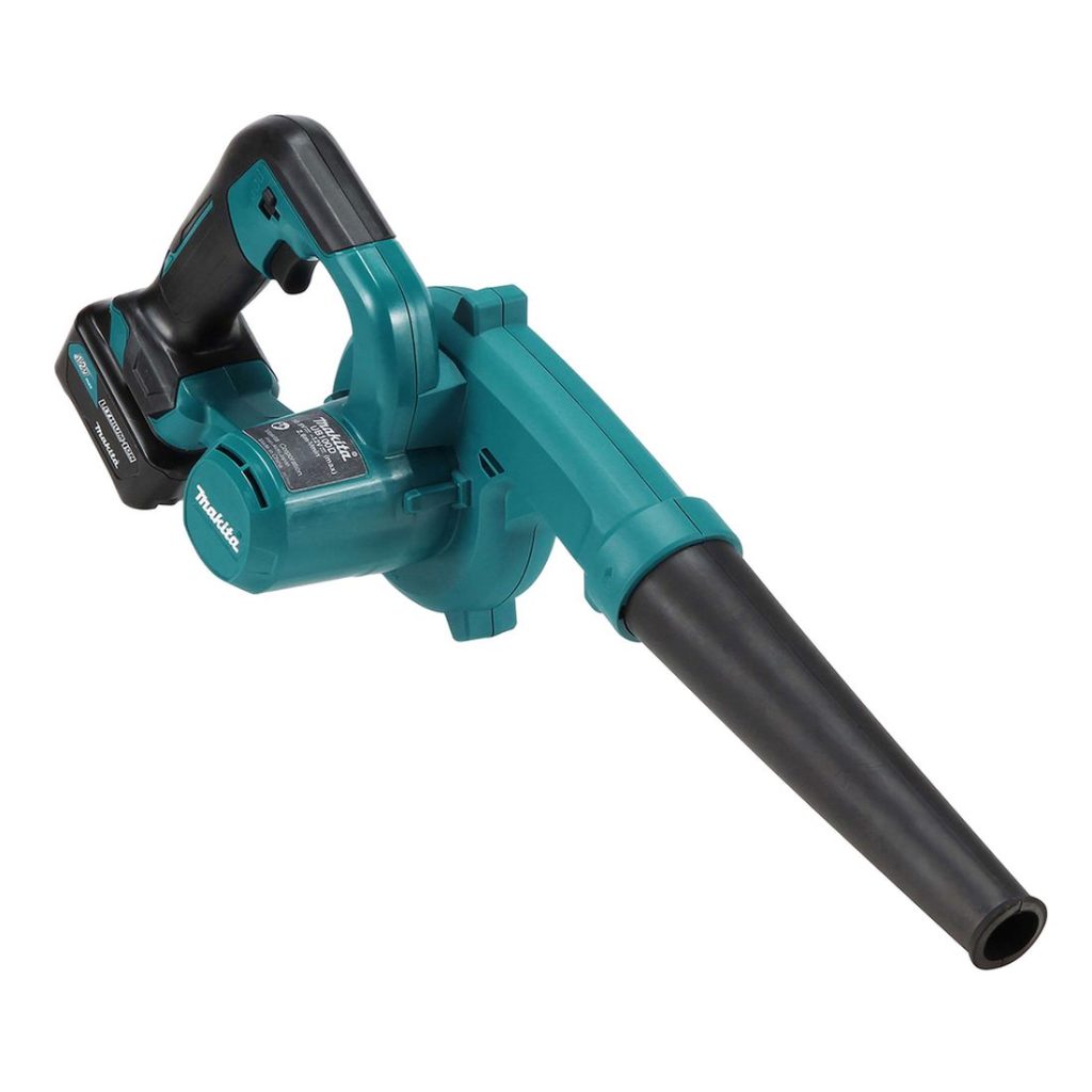 MAKITA Puhallin CXT. Kuvassa Puhallin CXT vasemmalta etuyläviistosta.