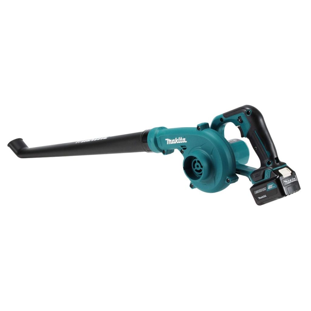 MAKITA Puhallin CXT. Kuvassa Puhallin CXT vasemmalta takayläviistosta.
