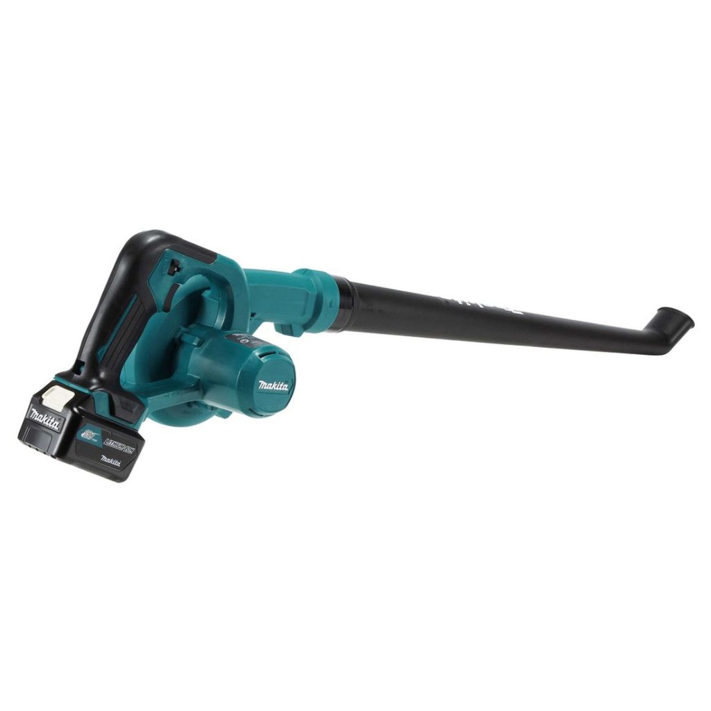 MAKITA Puhallin CXT. Kuvassa Puhallin CXT oikealta takayläviistosta.
