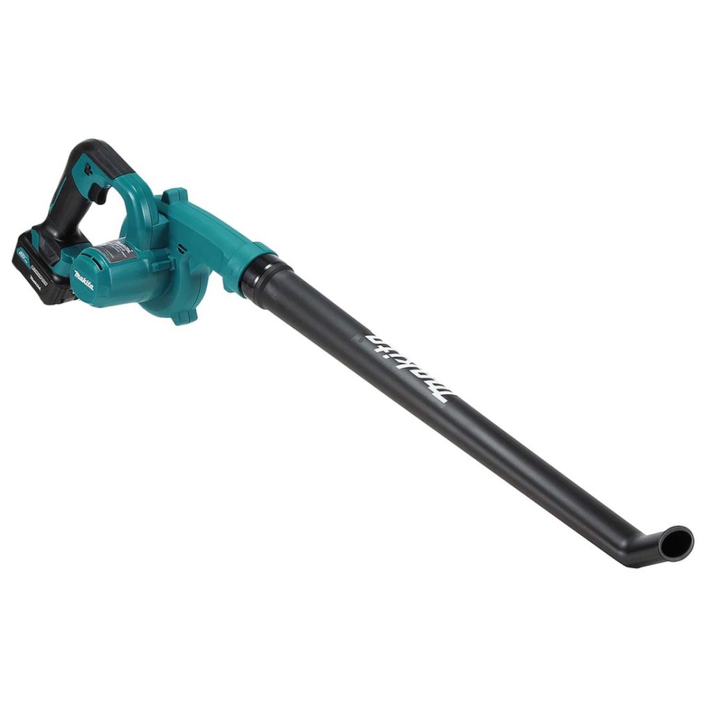 MAKITA Puhallin CXT. Kuvassa Puhallin CXT vasemmalta etuyläviistosta.