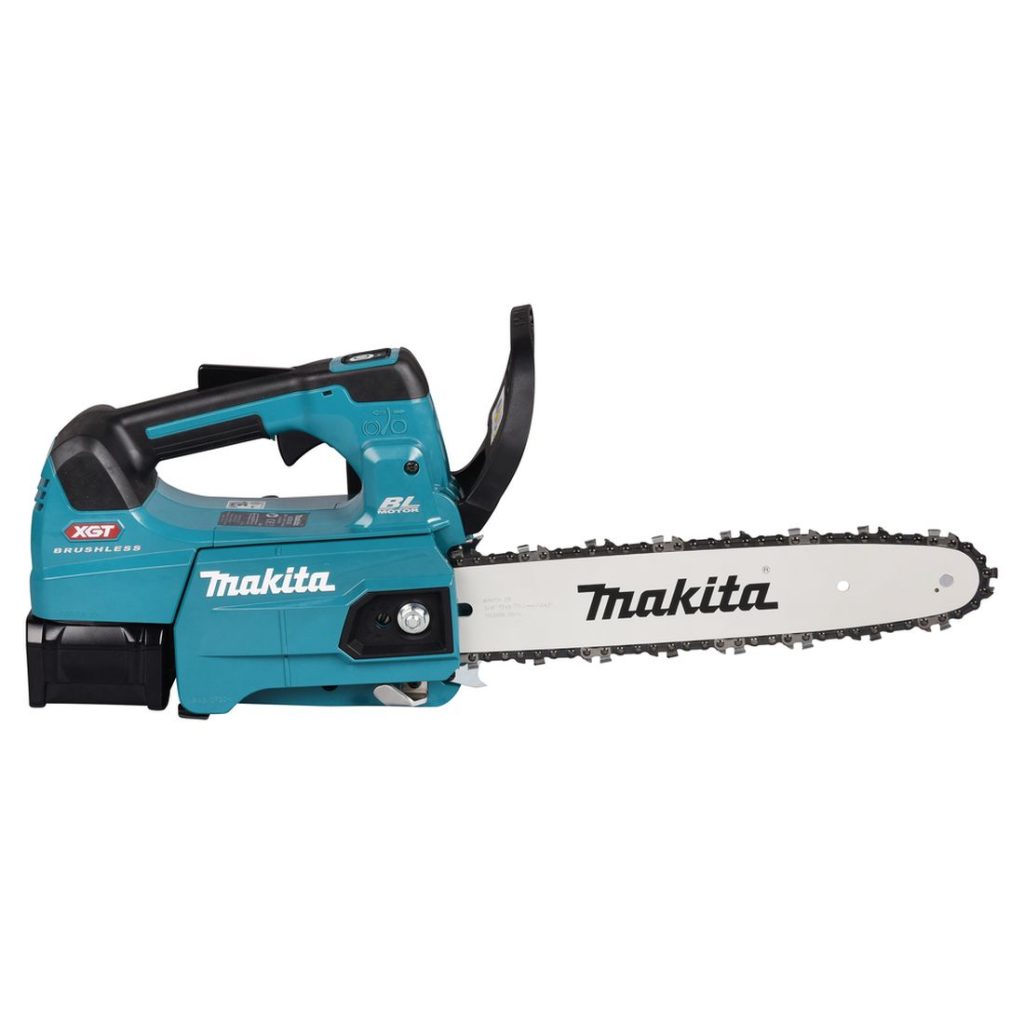 MAKITA Ketjusaha XGT. Kuvassa Ketjusaha XGT oikealta sivustapäin.