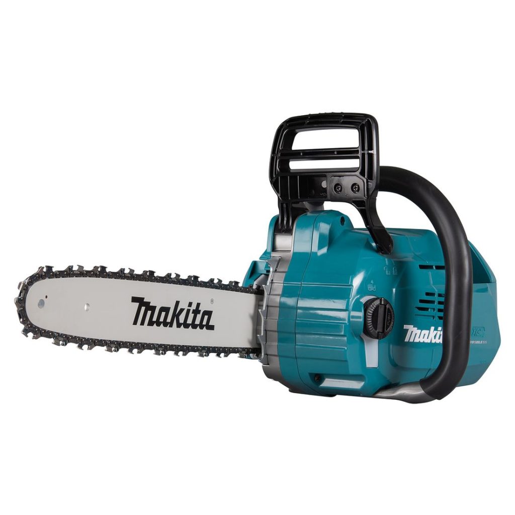 MAKITA Ketjusaha XGT. Kuvassa Ketjusaha XGT oikealta etuviistosta.