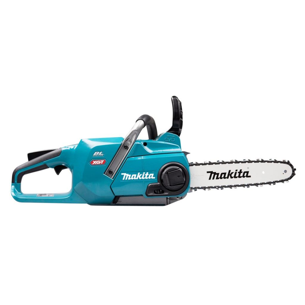 MAKITA Ketjusaha XGT. Kuvassa Ketjusaha XGT oikealta sivustapäin.