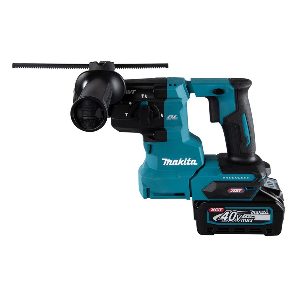 MAKITA Poravasara XGT. Kuvassa Poravasara XGT vasemmalta sivustapäin yläviistosta.