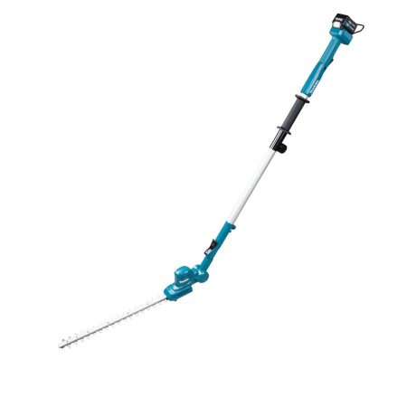 MAKITA Pensasleikkuri CXT. Kuvassa Pensasleikkuri CXT oikealta etuyläviistosta.