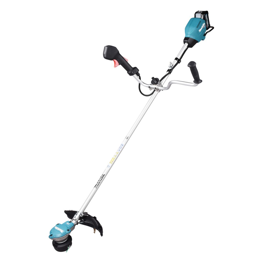 MAKITA Ruohoraivuri XGT. Kuvassa Ruohoraivuri XGT oikealta etuyläviistosta.