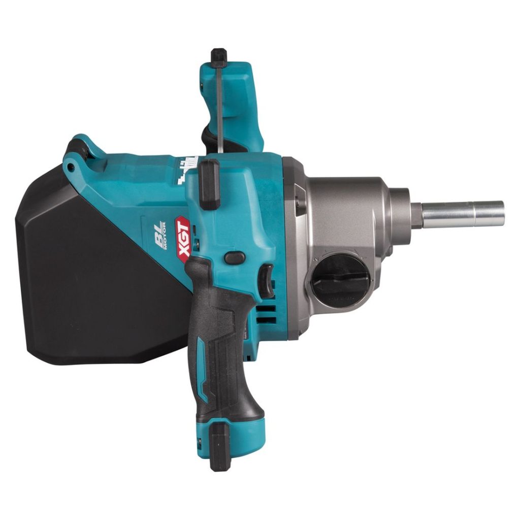 MAKITA Sekoituskone XGT. Kuvassa Sekoituskone XGT oikealta sivustapäin yläviistosta.