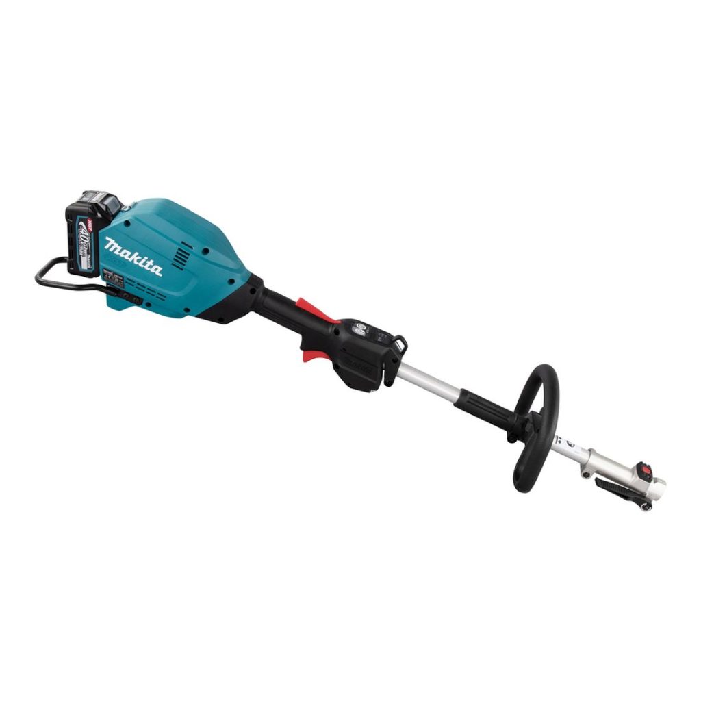 MAKITA Puutarhan monitoimikone XGT. Kuvassa Puutarhan monitoimikone XGT oikealta sivustapäin.
