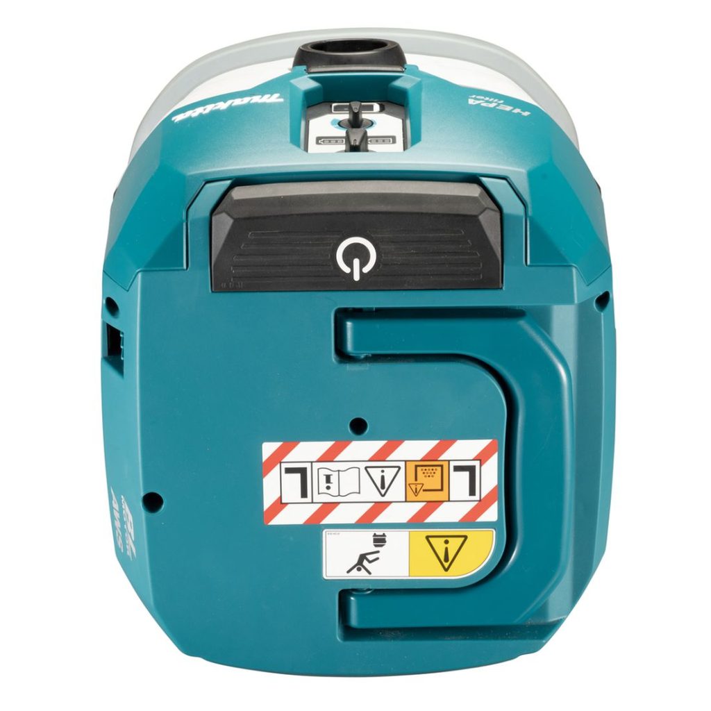 MAKITA Kuivaimuri XGT. Kuvassa Kuivaimuri XGT ylhäältäpäin.