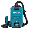 MAKITA Reppuimuri XGT. Kuvassa Reppuimuri XGT takaapäin.