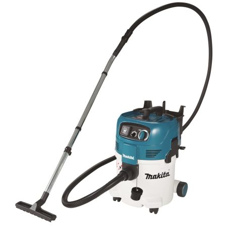 MAKITA Märkä- / kuivaimuri. Kuvassa Märkä- / kuivaimuri oikealta etuyläviistosta.