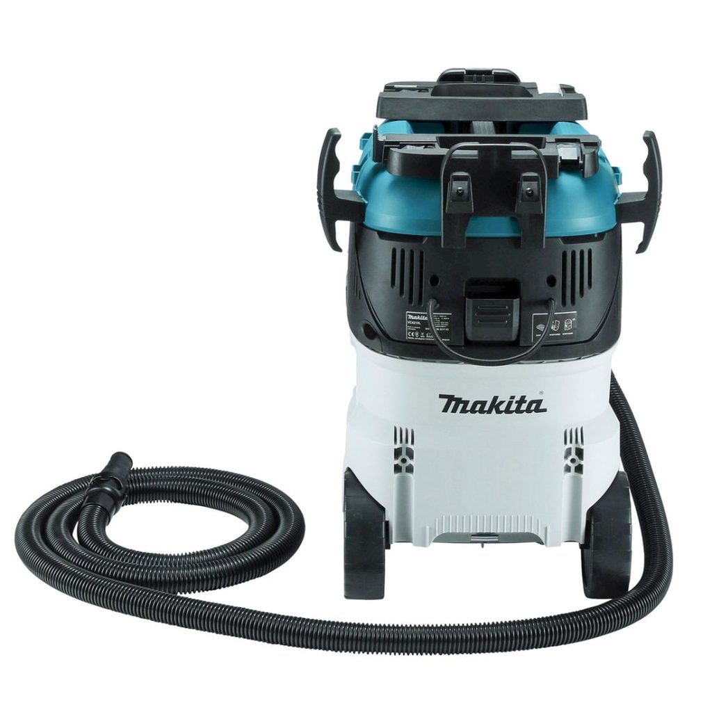 MAKITA Märkä- / kuivaimuri. Kuvassa Märkä- / kuivaimuri takaapäin.