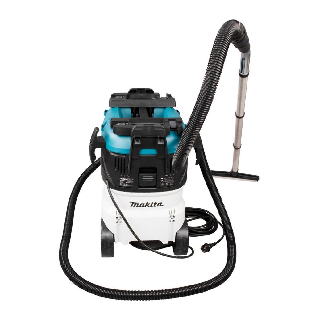 MAKITA Märkä- / kuivaimuri. Kuvassa Märkä- / kuivaimuri takaapäin.