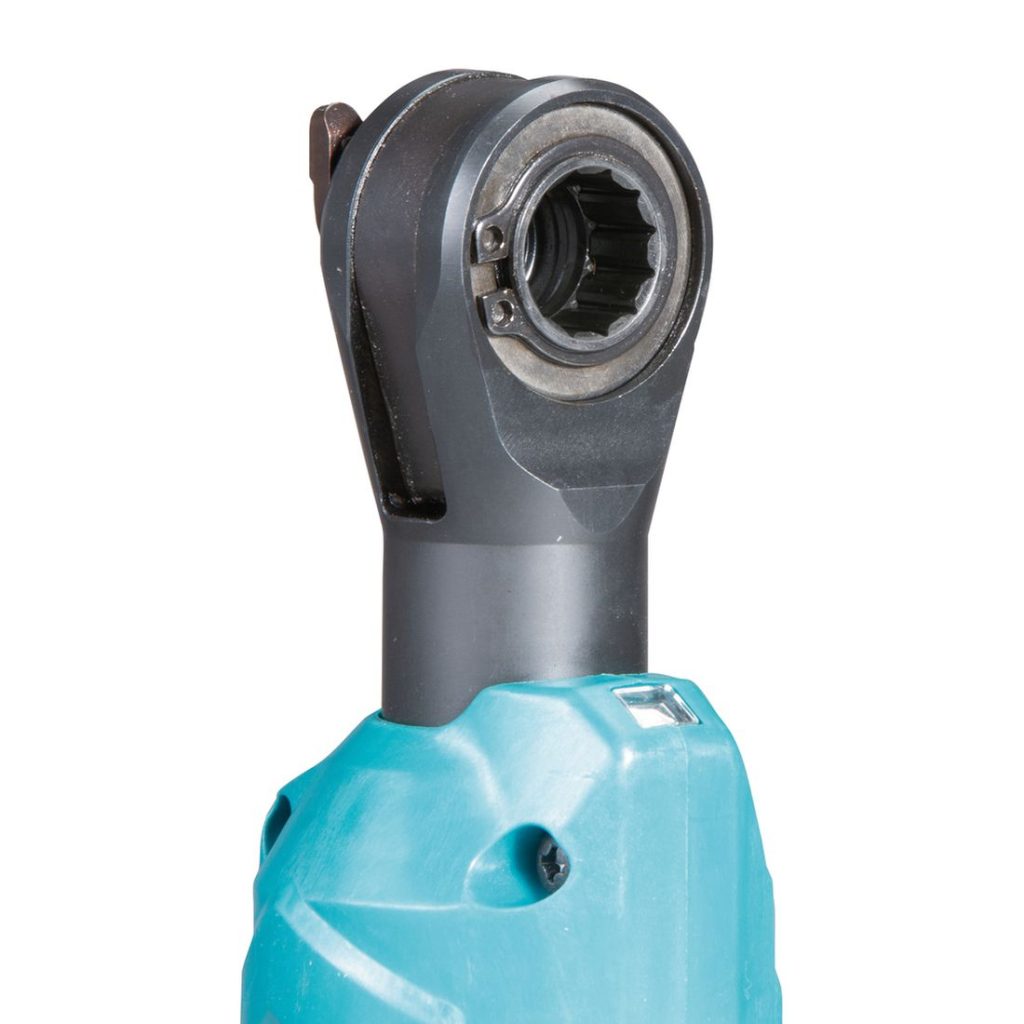 MAKITA Räikkäväännin CXT. Lähikuvassa Räikkäväännin CXT:n räikkälenkkipää.