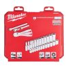 Milwaukee Hylsysarja Räikällä 1/4" 28-osainen. Kuvassa hylsysarjan salkku edestäpäin.