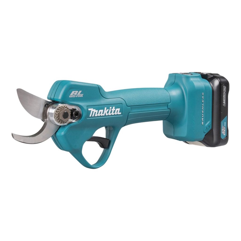 MAKITA Oksasakset CXT. Kuvassa Oksasakset CXT oikealta etuviistosta.