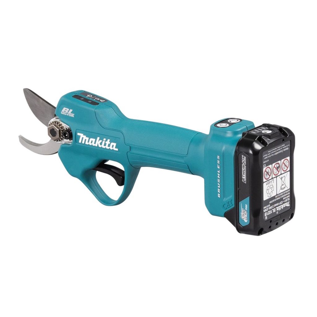MAKITA Oksasakset CXT. Kuvassa Oksasakset CXT vasemmalta takayläviistosta.