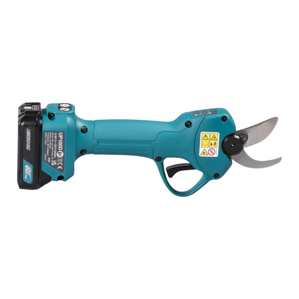 MAKITA Oksasakset CXT. Kuvassa Oksasakset CXT oikealta sivustapäin yläviistosta.