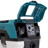 MAKITA Märkä- / kuivaimuri XGT VC006GMZ01. Lähikuvassa märkä-/kuivaimurin akkujen sijainti.